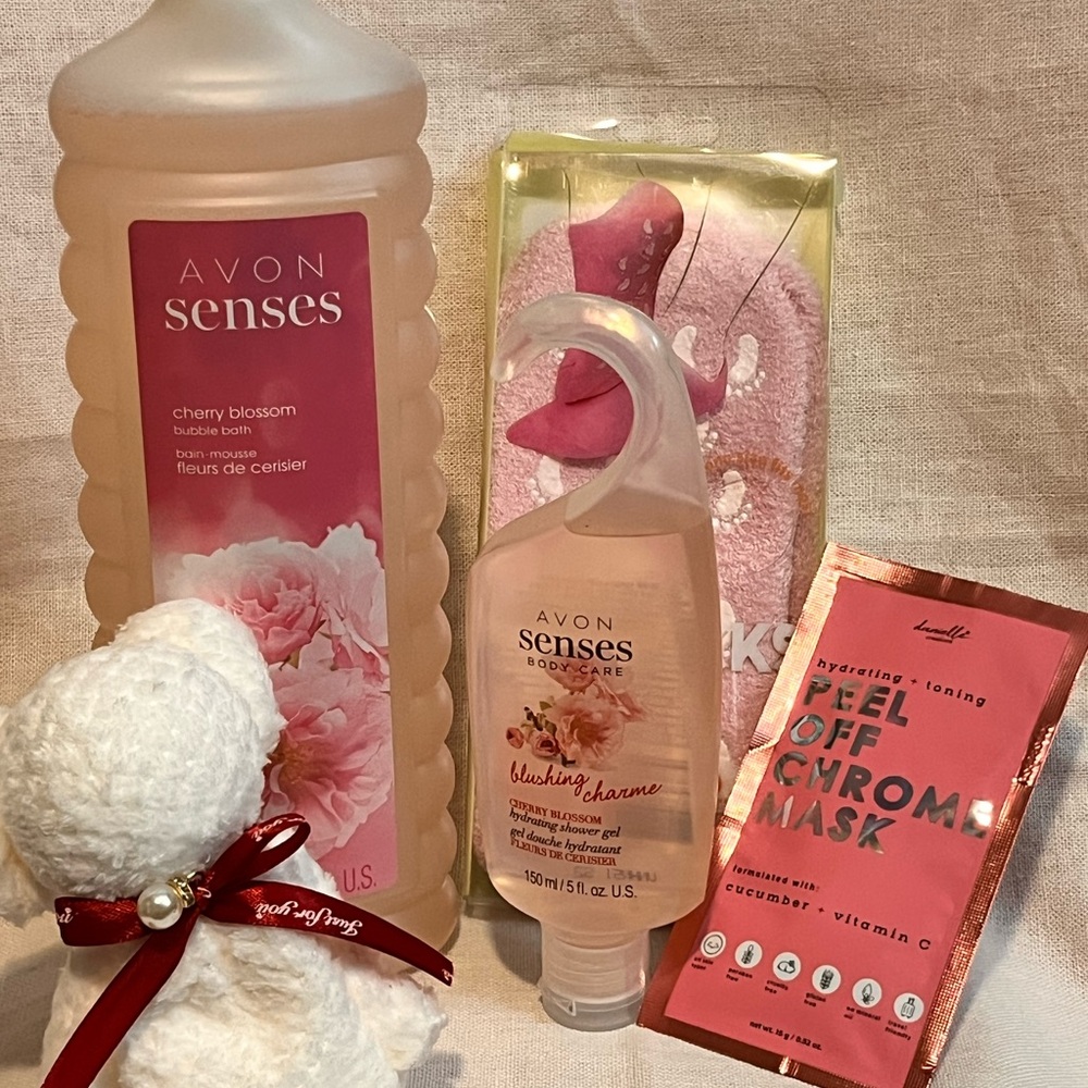 Avon Cherry Blossom Bath and Body Bundle